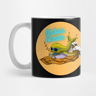 Urban Ocean Crooner Whale (Yellow) Mug